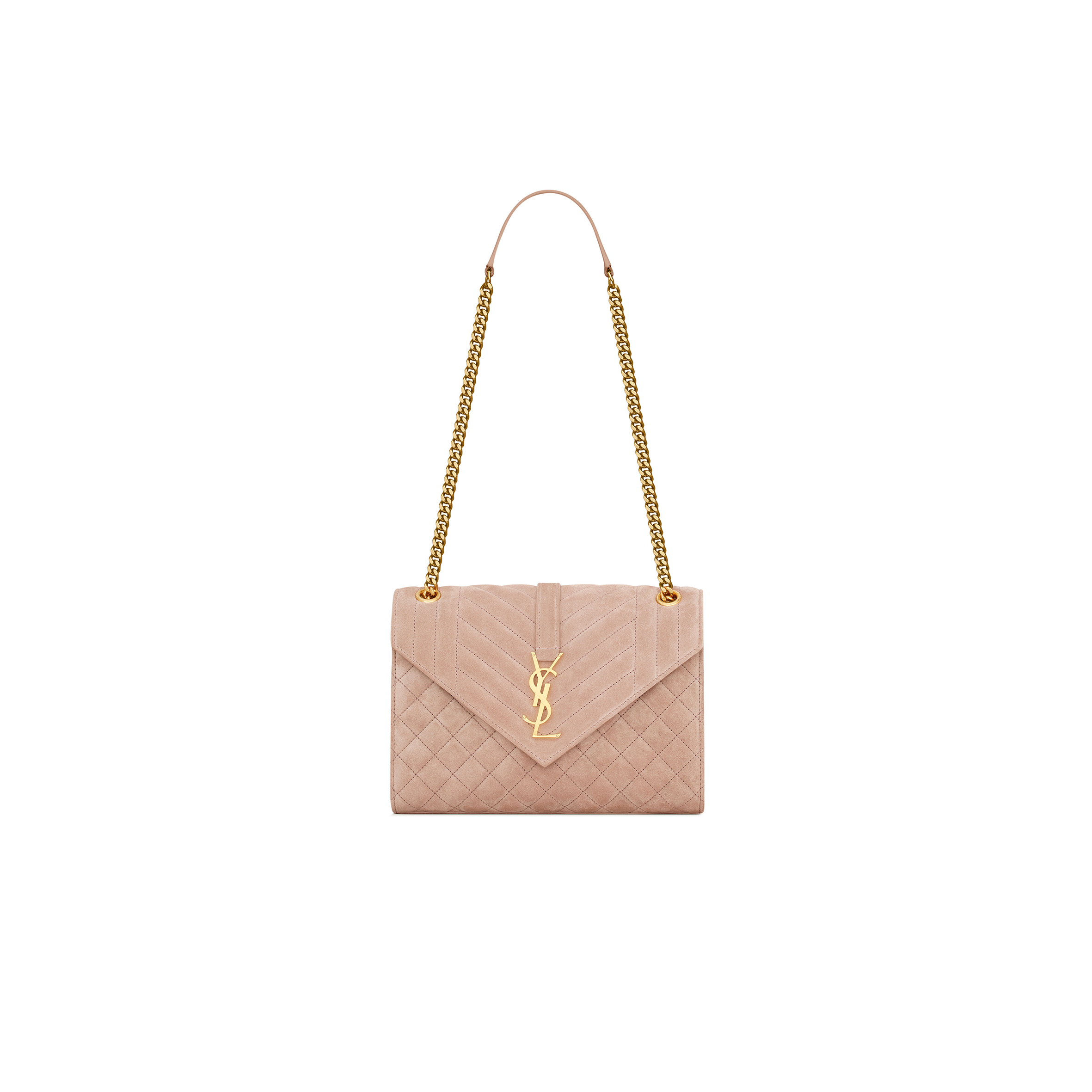 YSL ENVELOPE MEDIUM IN QUILTED SUEDE 6001851S7F12738 (24*17.5*6cm)